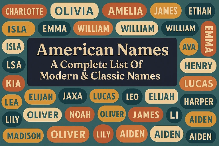 American Names – A Complete List Of Modern & Classic Names